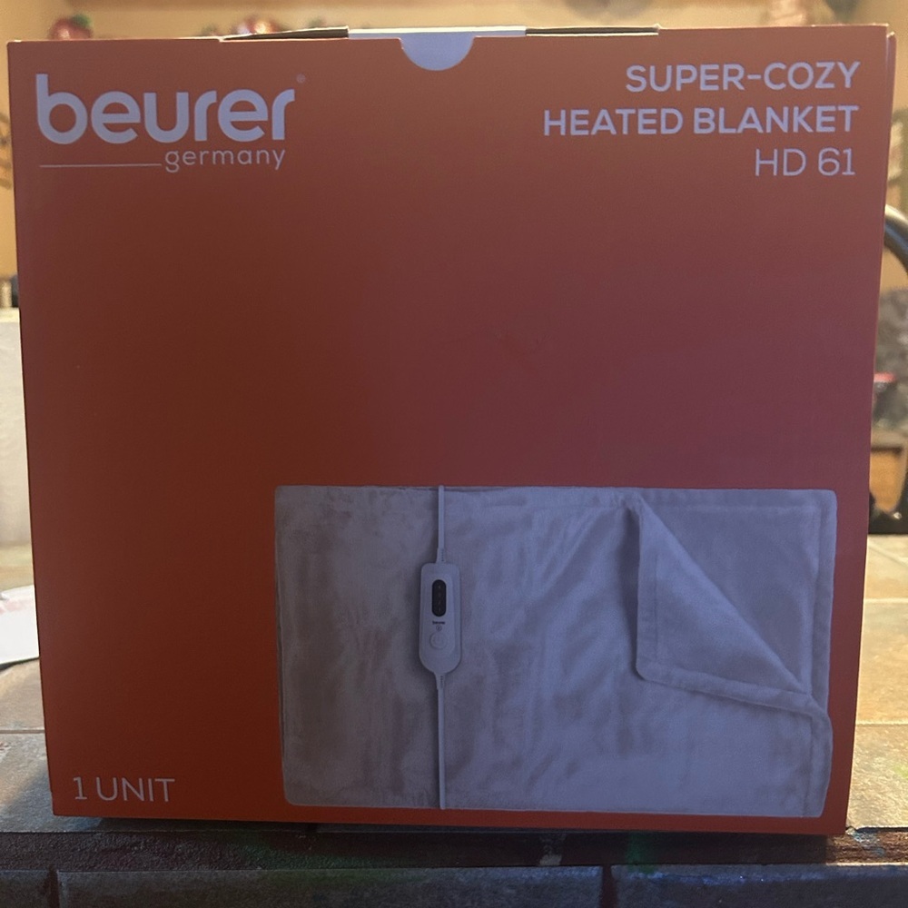 Beurer Heated Blanket Soft Beige NWOT - Picture 2 of 4